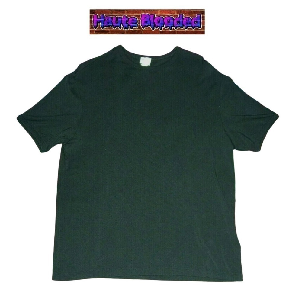 Armani Collezioni Designer Couture Classic Black Tee Shirt Soft Modal Basic Sz M